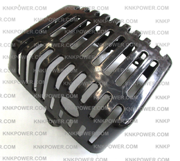 01-215 MUFFLER COVER ZENOAH 1E44F (52CC) ENGINE