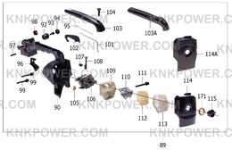 KM0403250-89 REAR HANDLE ASSY.