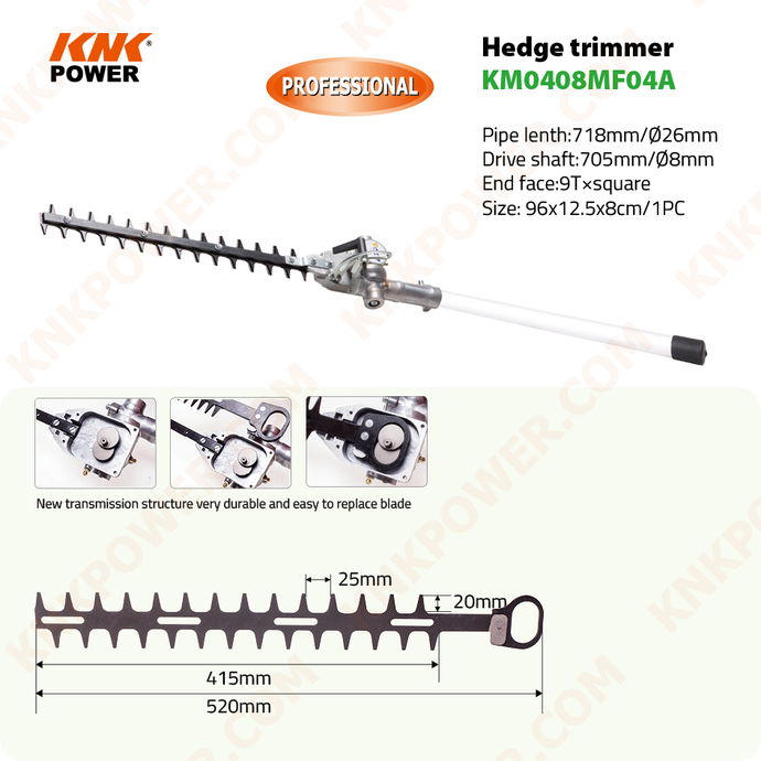 Hedge Trimmer Attachment Comparison For KM0408MF04 Series