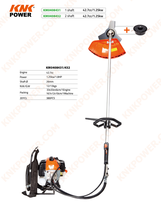 Low Backpack Brushcutter Comparison