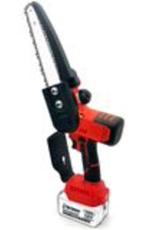 LITHIUM CHAINSAW 18V 600W VOLTAGE:18V POWER:600W 4815 MOTOR BATTERY 2PCS(4.0AH) CHARGER 1PC(21V 1.5A) SPEED:6850RPM GUIDE BAR :1 4 PITCH 7 INCH SAW CHAIN :1 4 PITCH 0.043" GAUGE SAW SPEED:14M S LUBRICATION :AUTOMATICALLY CERTIFICATE:CE