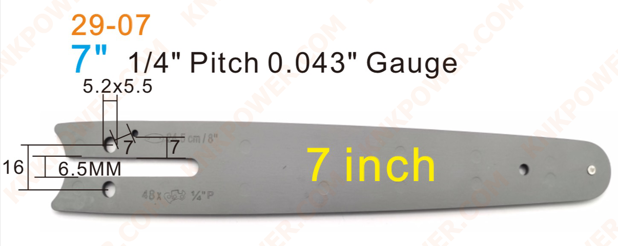 knkpower [17028] 7" BAR FOR LI-ION MINI SAW