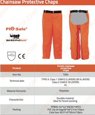 knkpower [18338] Chainsaw Protective Chaps
