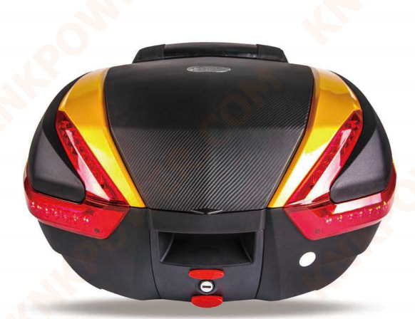 Motorcycle Tail box VOLUME: 59*46*33cm Material:ABS PP Box capacity: 4 ...