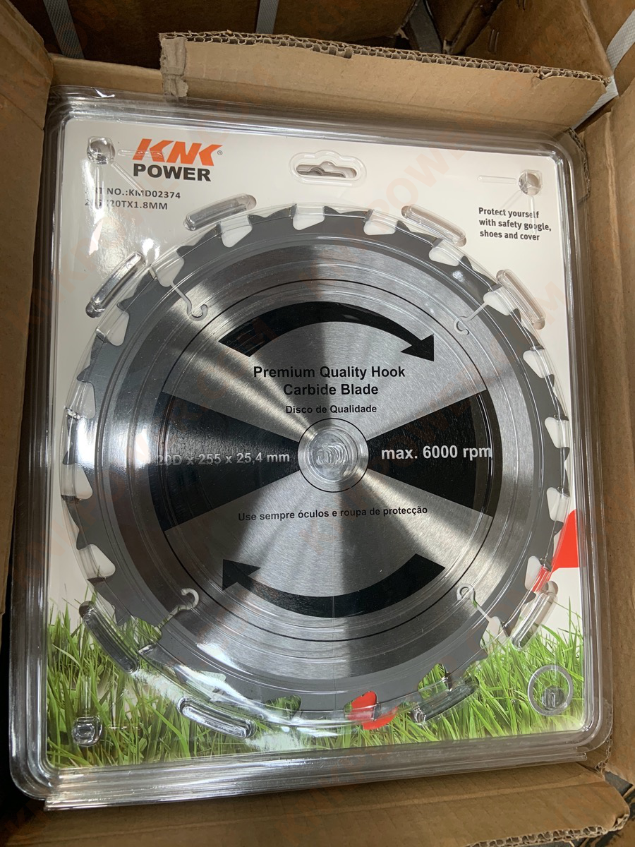 knkpower [25563] TCT BLADE 20TX255MMXΦ25.4X1.8MM