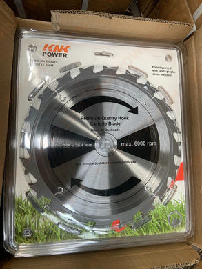 knkpower [25563] TCT BLADE 20TX255MMXΦ25.4X1.8MM