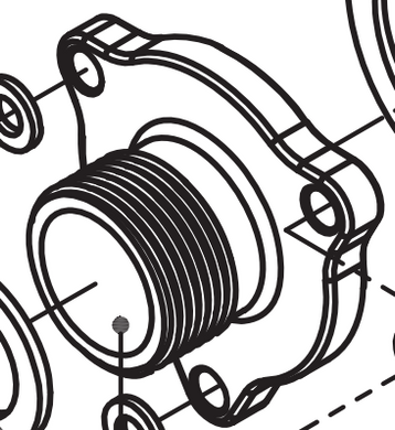 knkpower [25017] INLET FLANGE FOR KM0404102A