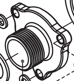 knkpower [25017] INLET FLANGE FOR KM0404102A