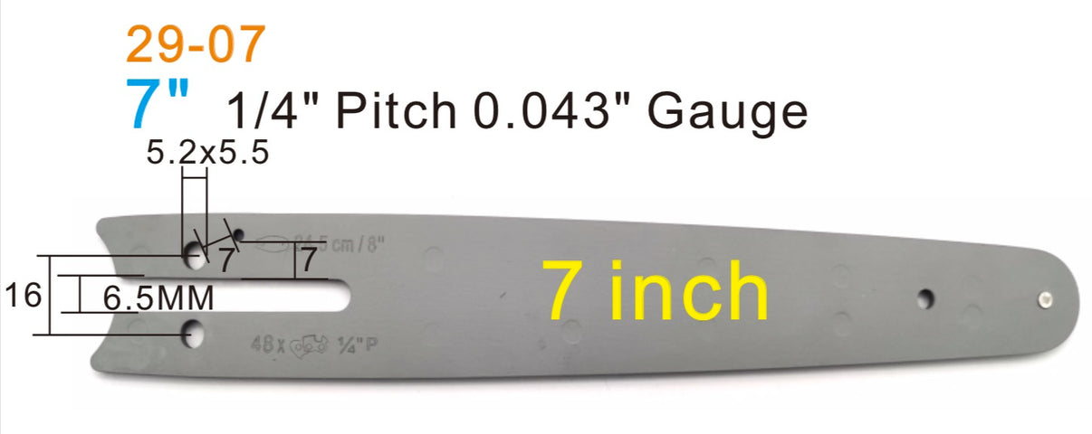 knkpower [19100] 7" BAR FOR LI-ION MINI SAW