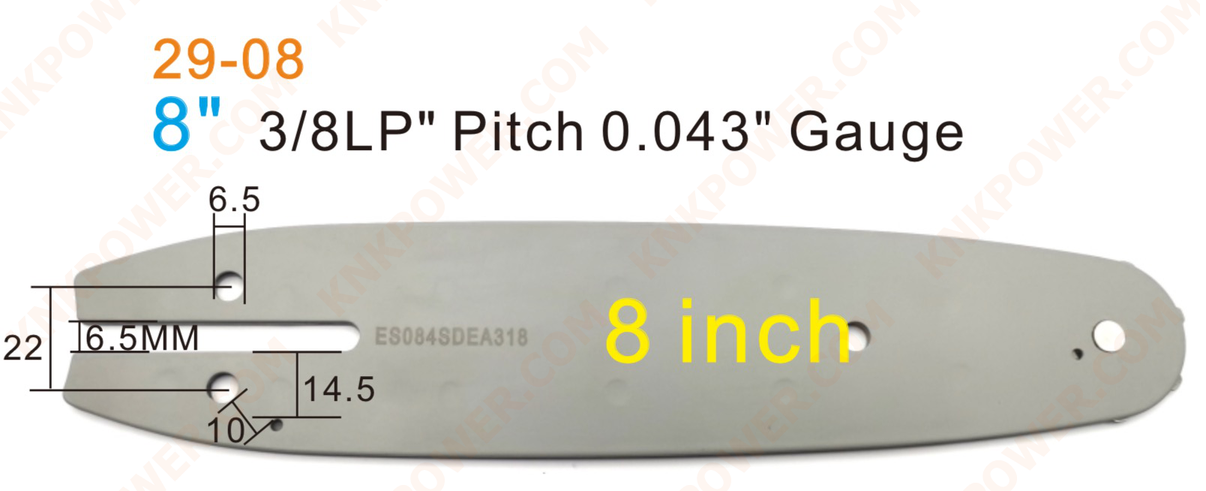 knkpower [17035] 8" BAR FOR LI-ION MINI SAW