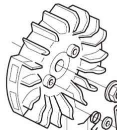 knkpower [24973] FLYWHEEL FOR KM0403650