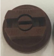 knkpower [14880] PLASTIC NOZZLE BROWN