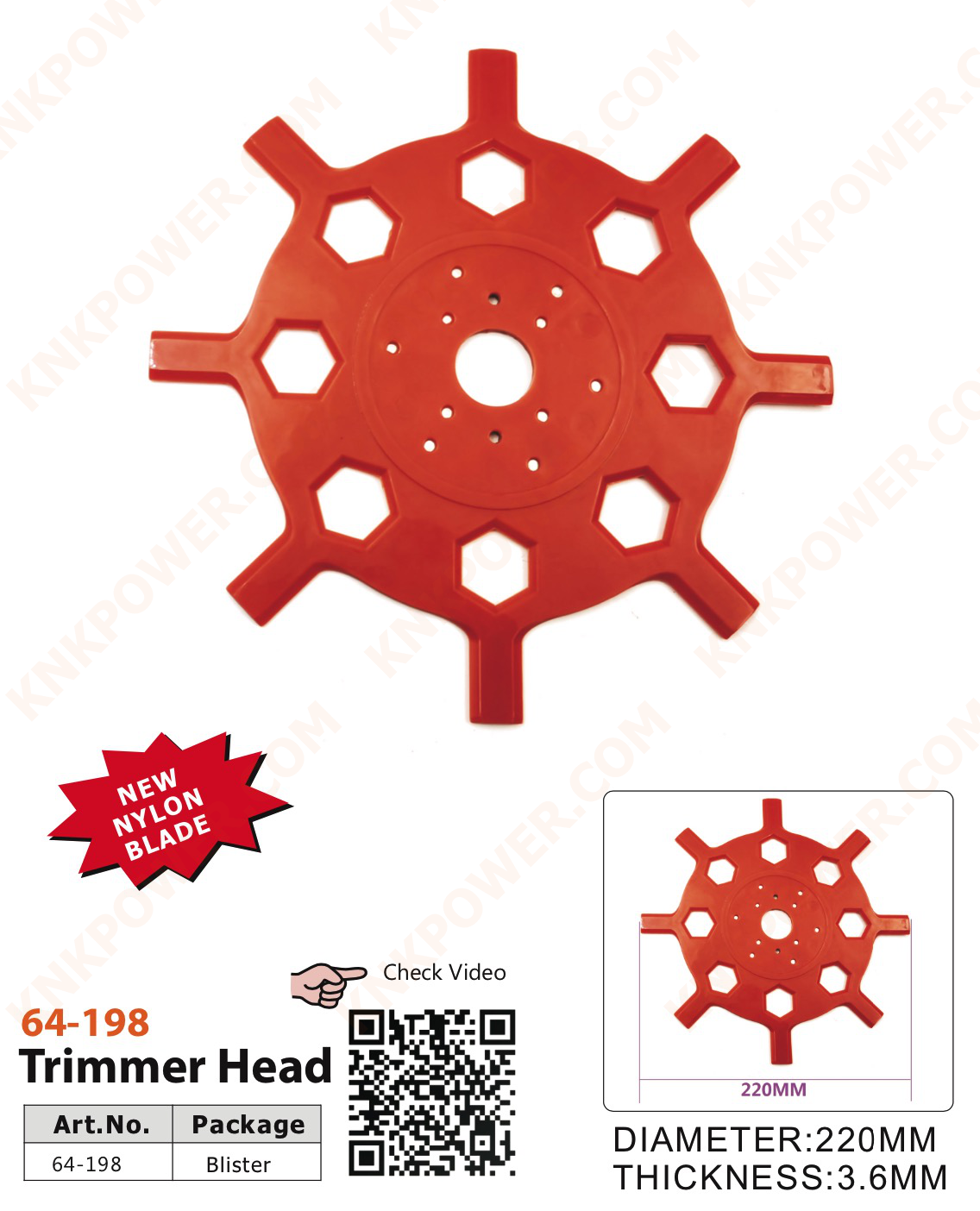 knkpower [16730] TRIMMER HEAD