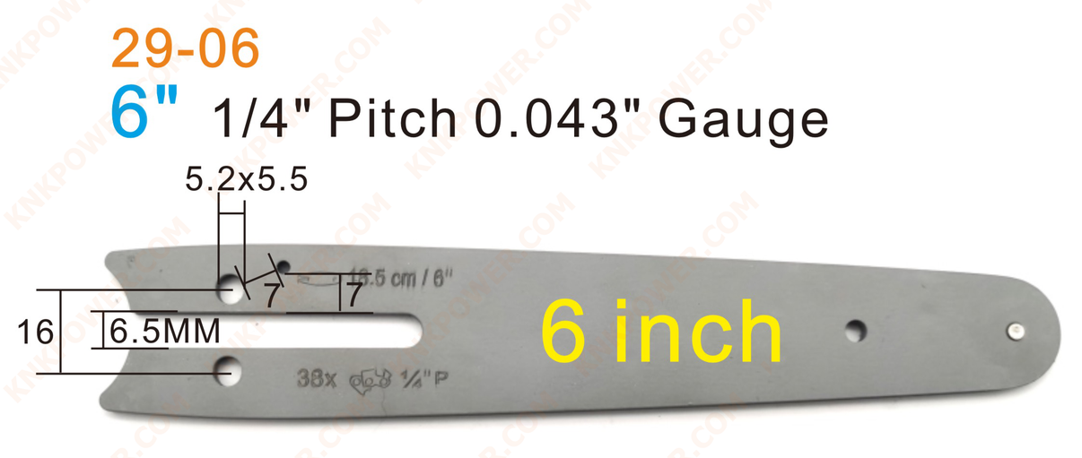 knkpower [17022] 6" BAR FOR LI-ION MINI SAW