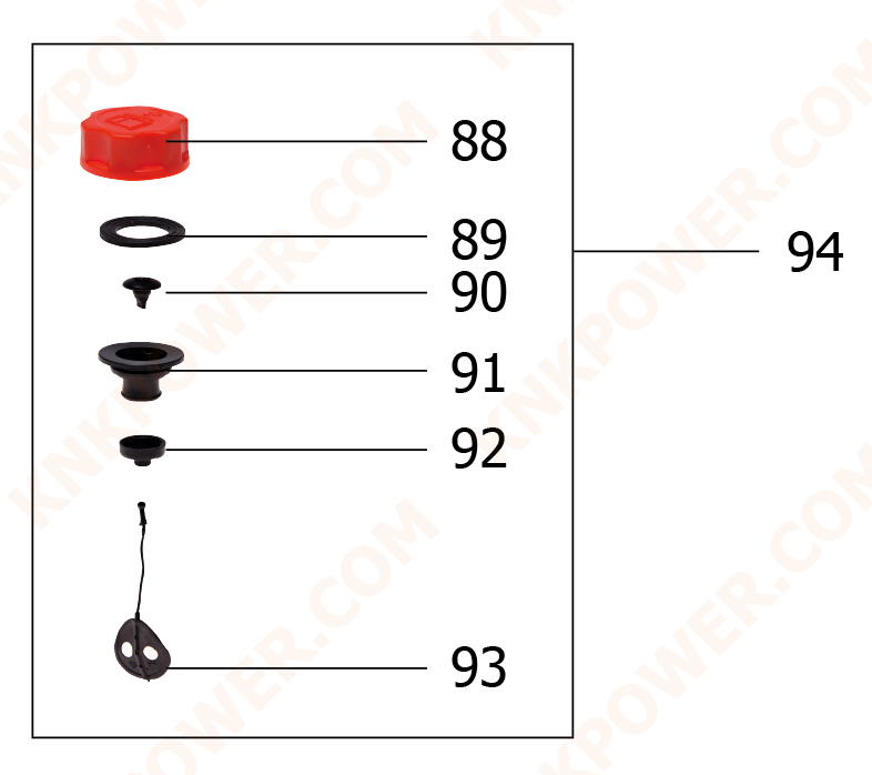 knkpower [23850] FUEL TANK LID COMP.