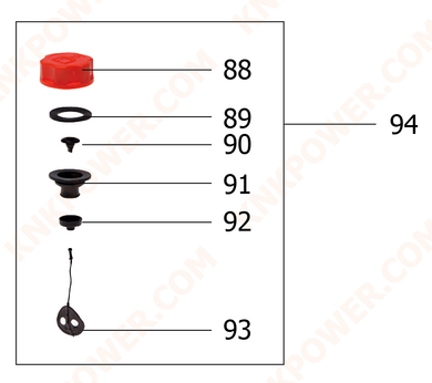 knkpower [23850] FUEL TANK LID COMP.