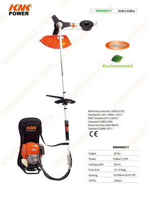 knkpower [14124] 33.5CC BACKPACK BRUSH CUTTER