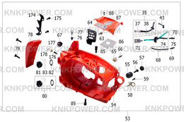 KM0403250-53 FUEL AND OIL TANK ASSY.