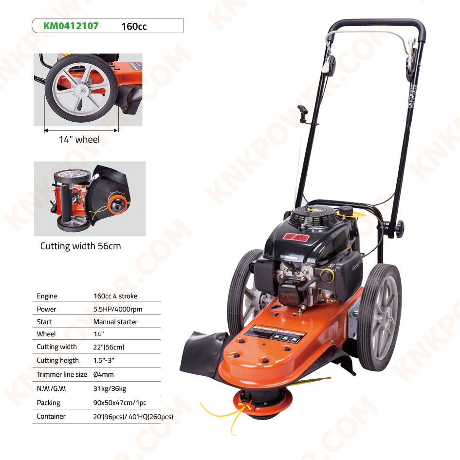 160CC LAWN MOWER Engine 160CC 4 Stroke Power 5.5HP 3000RPM Start